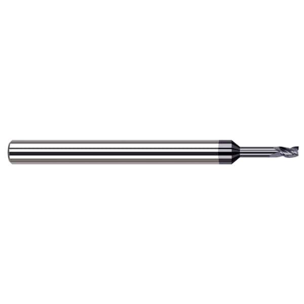 Miniature End Mill - 4 Flute - Square, 0.1250" (1/8), Finish - Machining: AlTiN